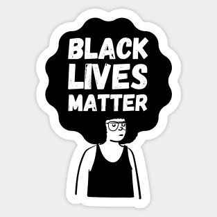 Black Lives Matter Woman Sticker